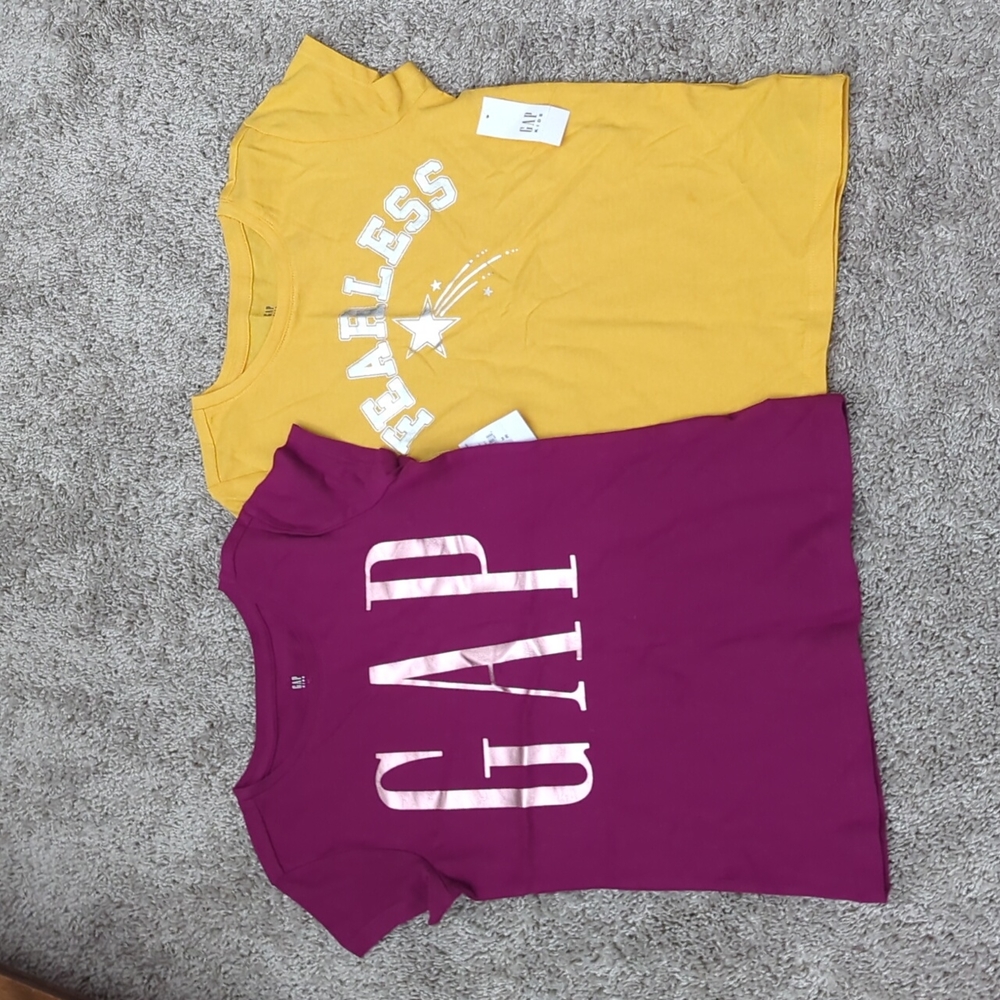 Gap kids logo t shirt 2 pack